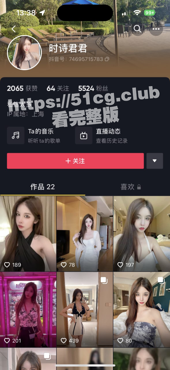 ts 网黄，抖音时诗君君，10部合集！