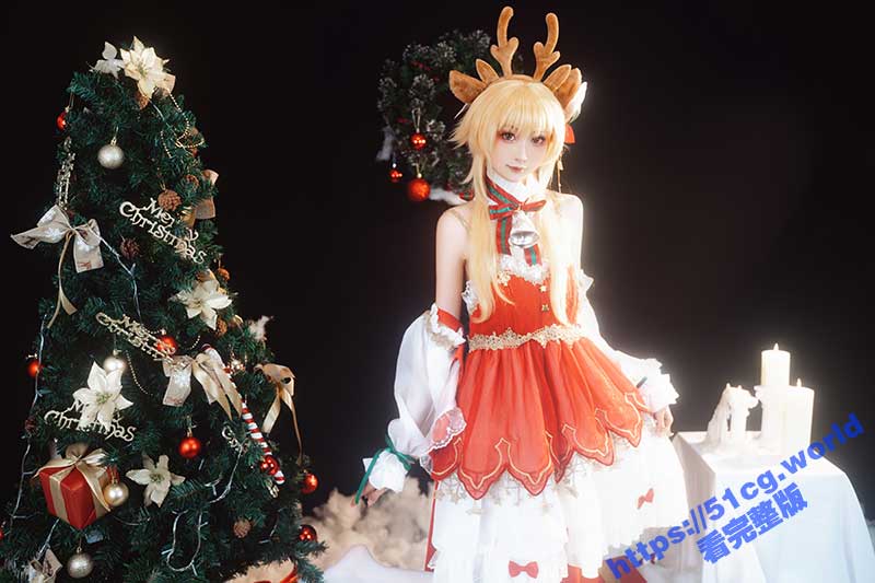【独家精选】爆机少女「喵小吉」 cosplay 写真 套图 之《圣诞特辑》