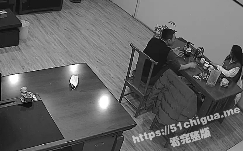 黑客入侵办公室监控摄像头！年轻女秘书和老板在办公室加班 趁着夜色 老板把精液射进了她的阴道里！