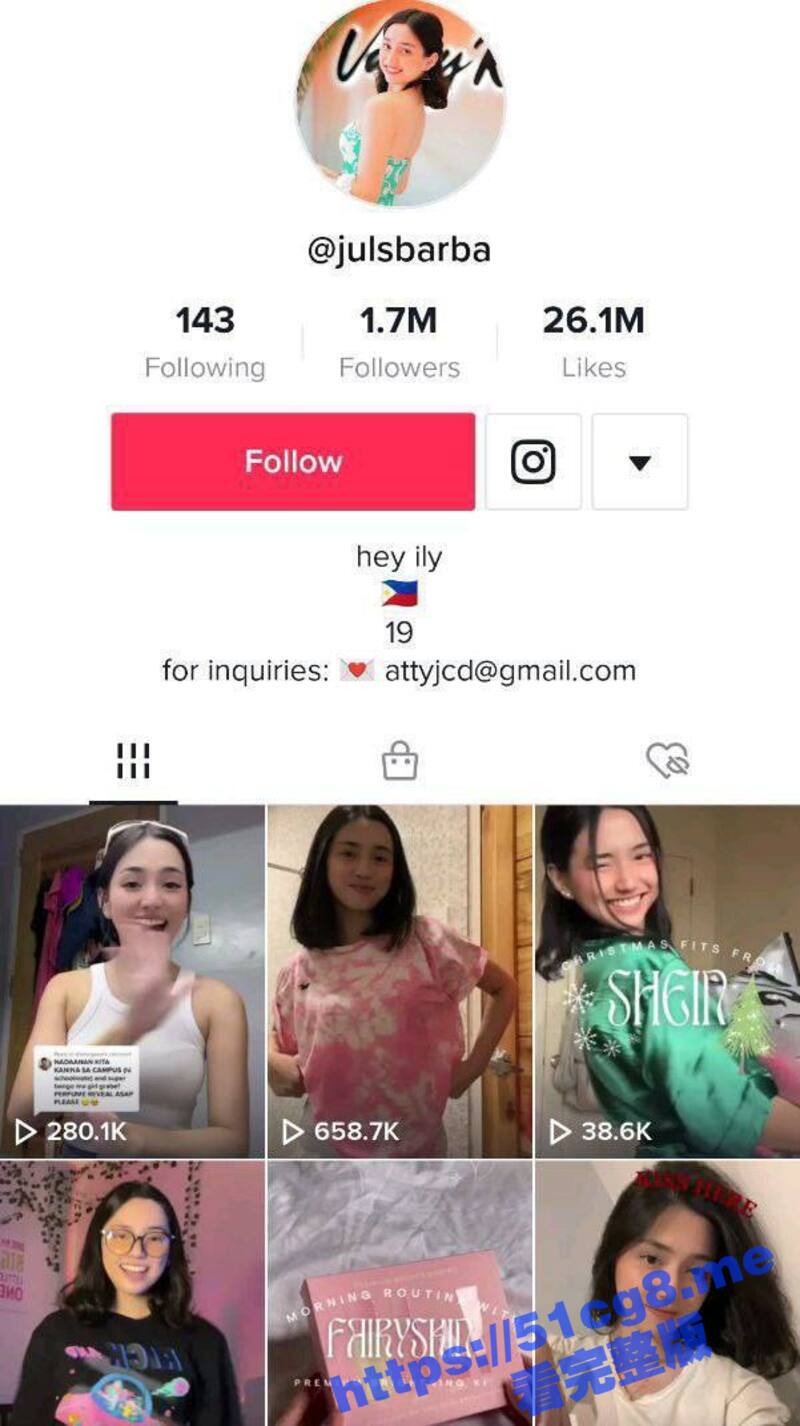 TIKTOK 170万粉丝御姐网红 JULSbraba 绝美女神线下约啪金主 视频泄密流出