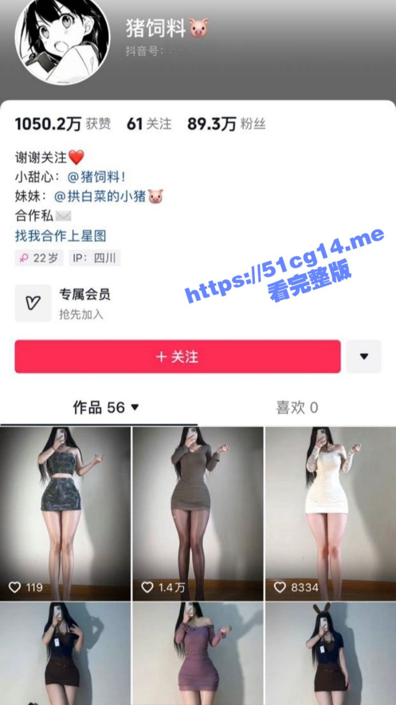 抖音网红 猪饲料 微密圈付费资源 完美身材可甜可御 情趣制服诱惑 果然还是网红内衣多！！