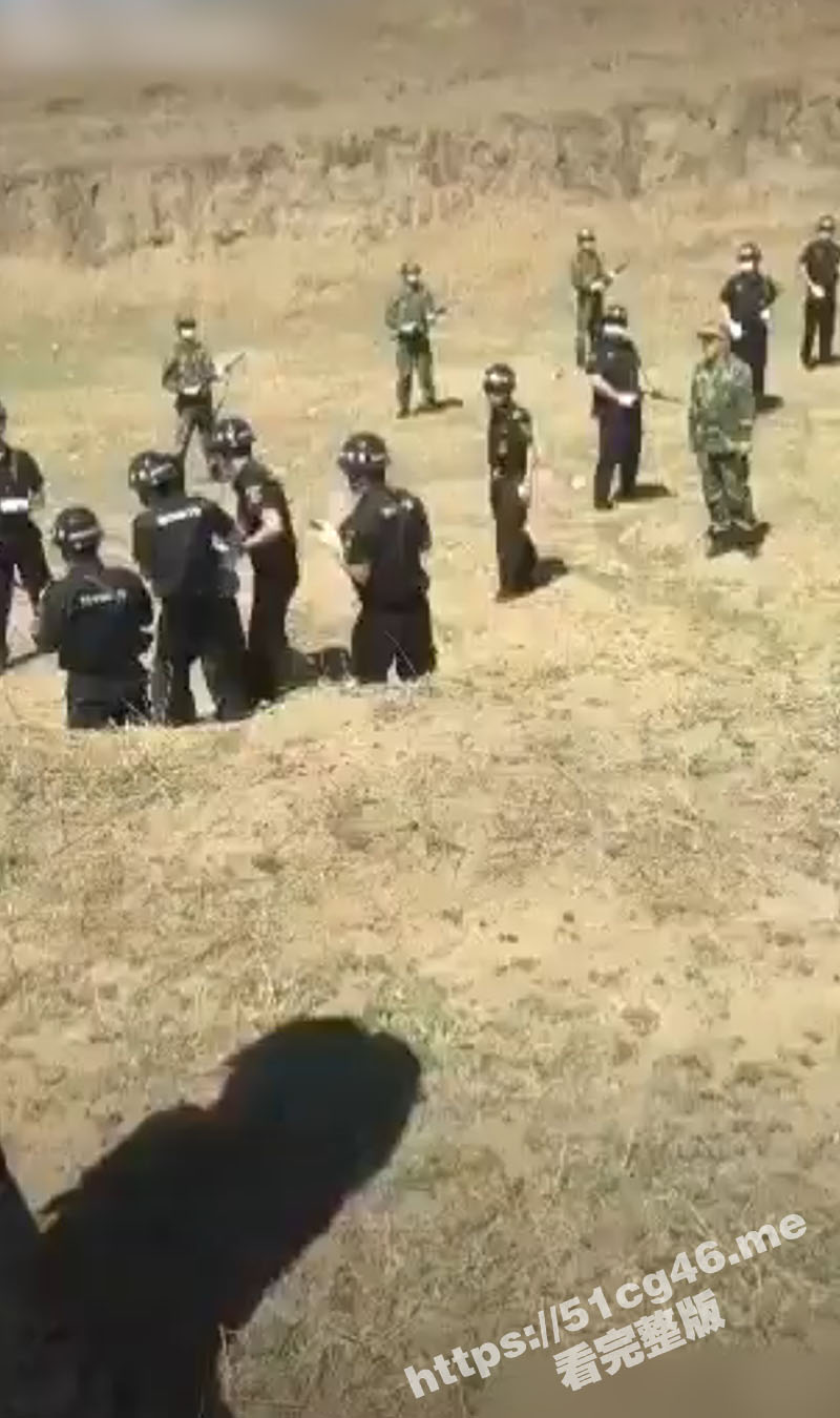 国内罕见法场枪决死刑犯的现场视频 手起枪响 一击毙命 干净利落
