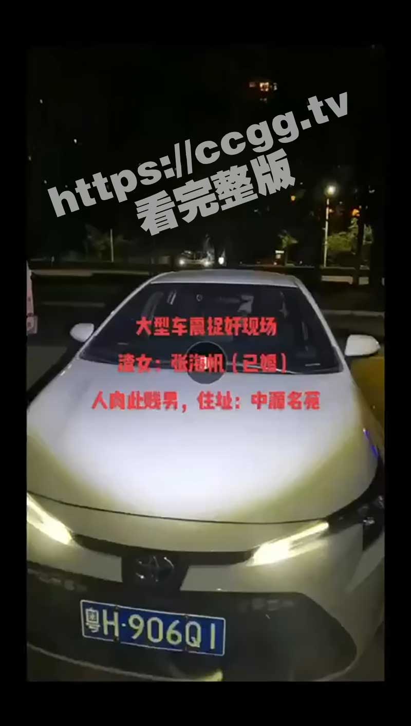 广东肇庆 端州区中源名苑 炮王「周沛权」车震人妻张海帆被人妻老公尾随抓奸
