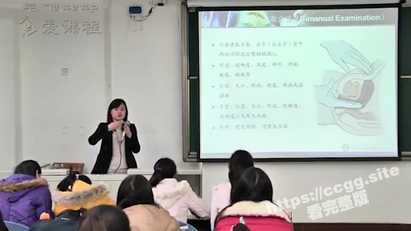 小菊花课堂开课了！四川大学精品资源共享课 真人示范女性生殖系统检查！都出血了！