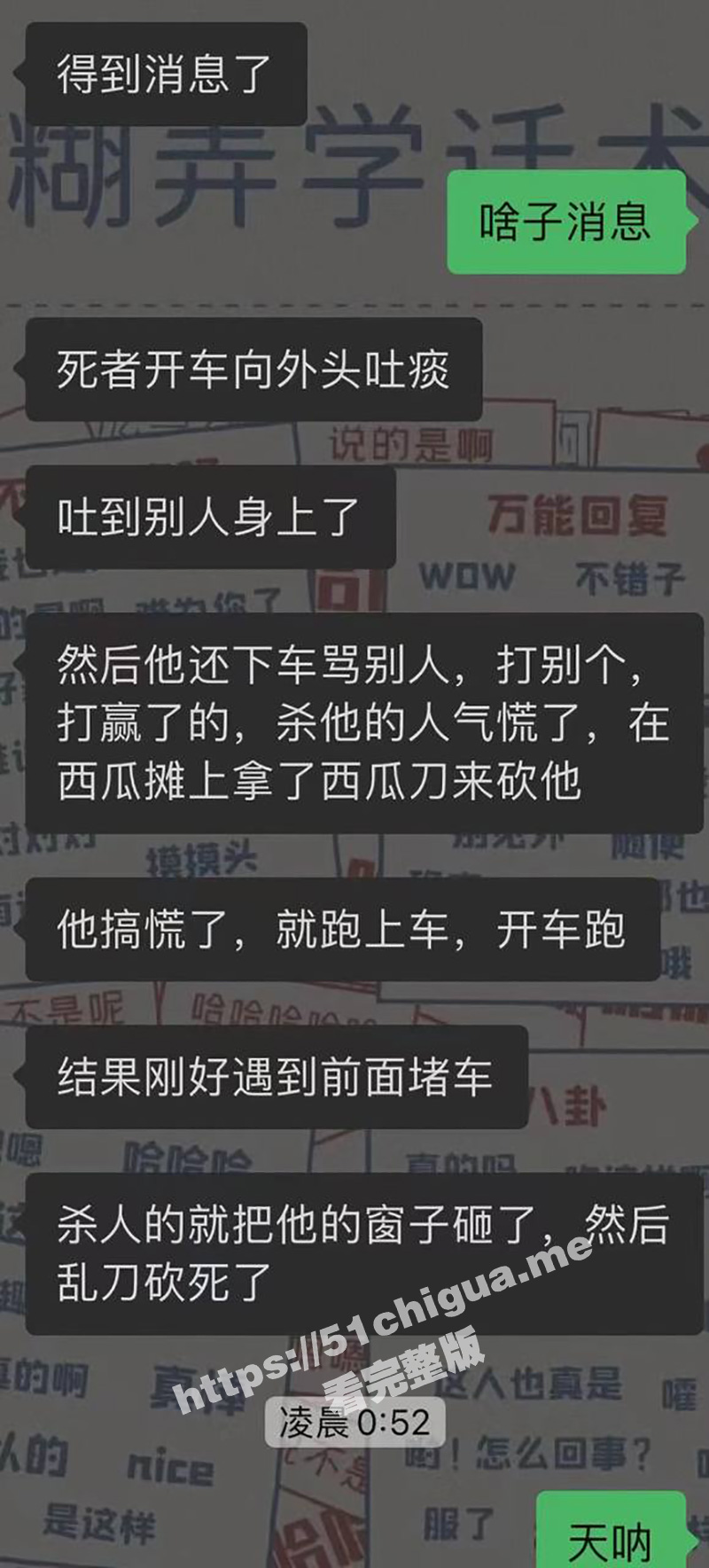 这不是欺负老实人嘛！吐痰哥吐到别人身上 不道歉还骂人家 被西瓜刀乱刀砍死！