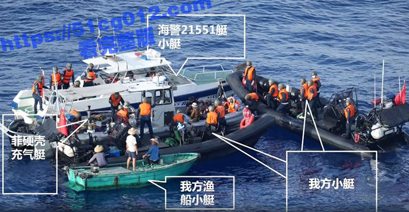 中国海警在仁爱礁俘虏了8名企图不法登岛的菲律宾海军特种兵 将其中1人砍断手指全过程！