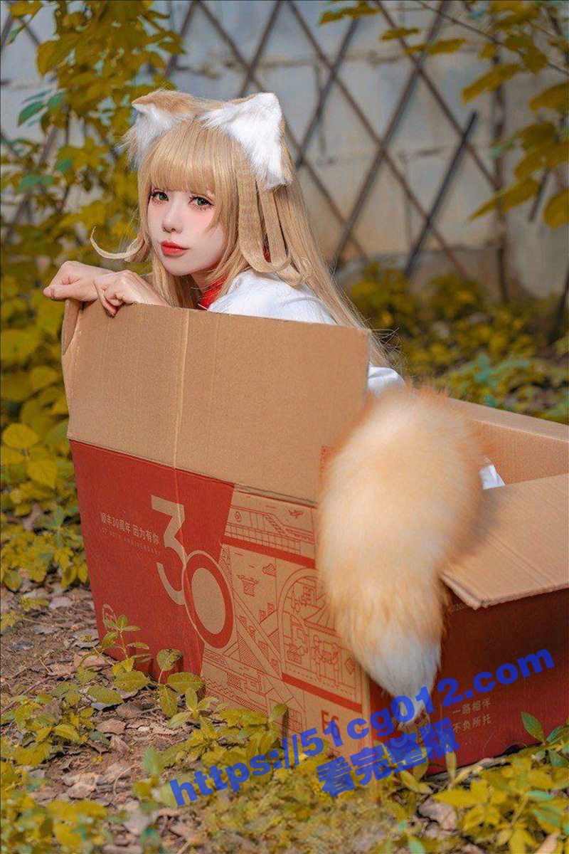 推特福利姬咬一口兔娘/咬人小小兔 大尺度写真《捡到一只黄豆粉》 萌系猫女跳骚舞！