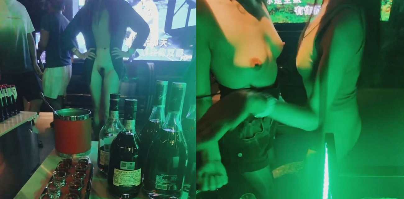 裸场KTV大赏！坐台小仙女们全裸激情骚舞