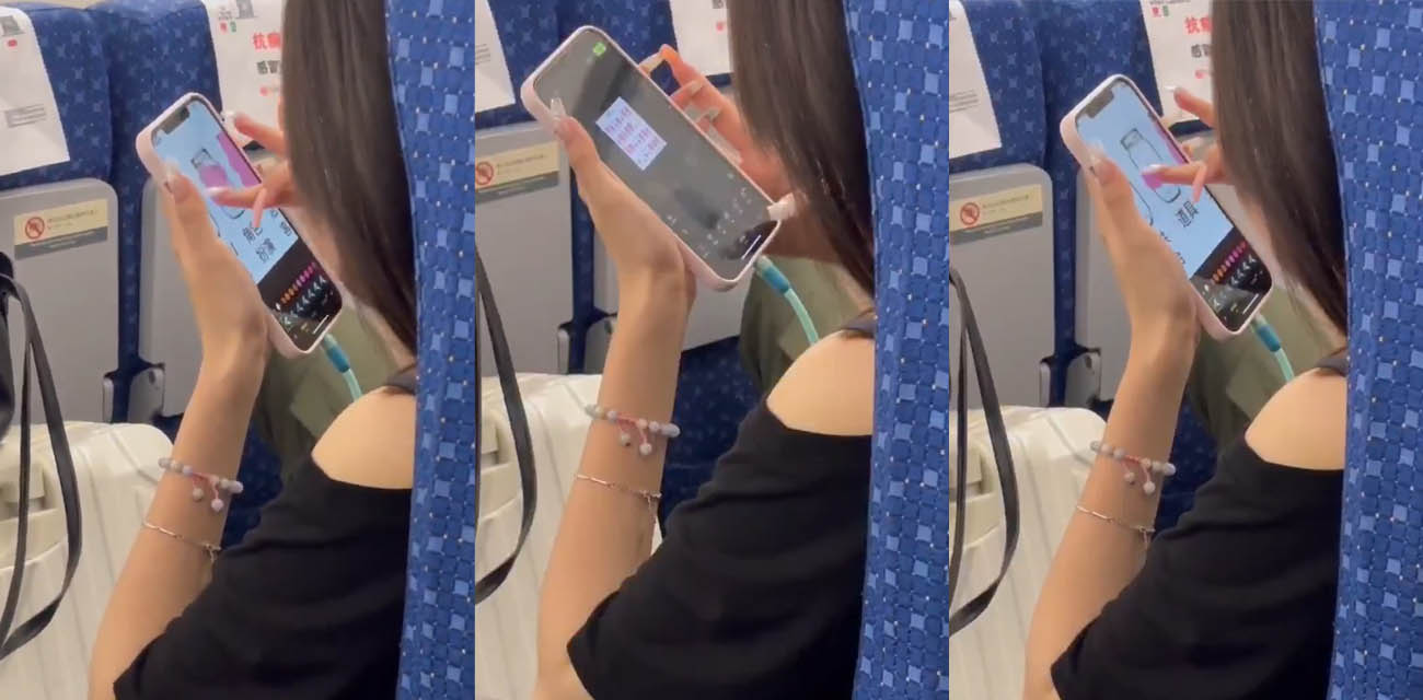 高铁偶遇骚货小姐姐 玩性爱之瓶狂填欲望