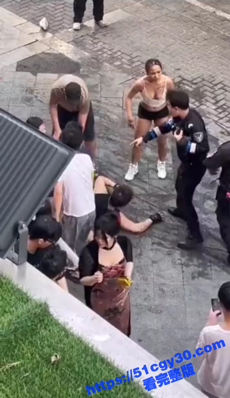两名黑人街头挑衅被暴揍06
