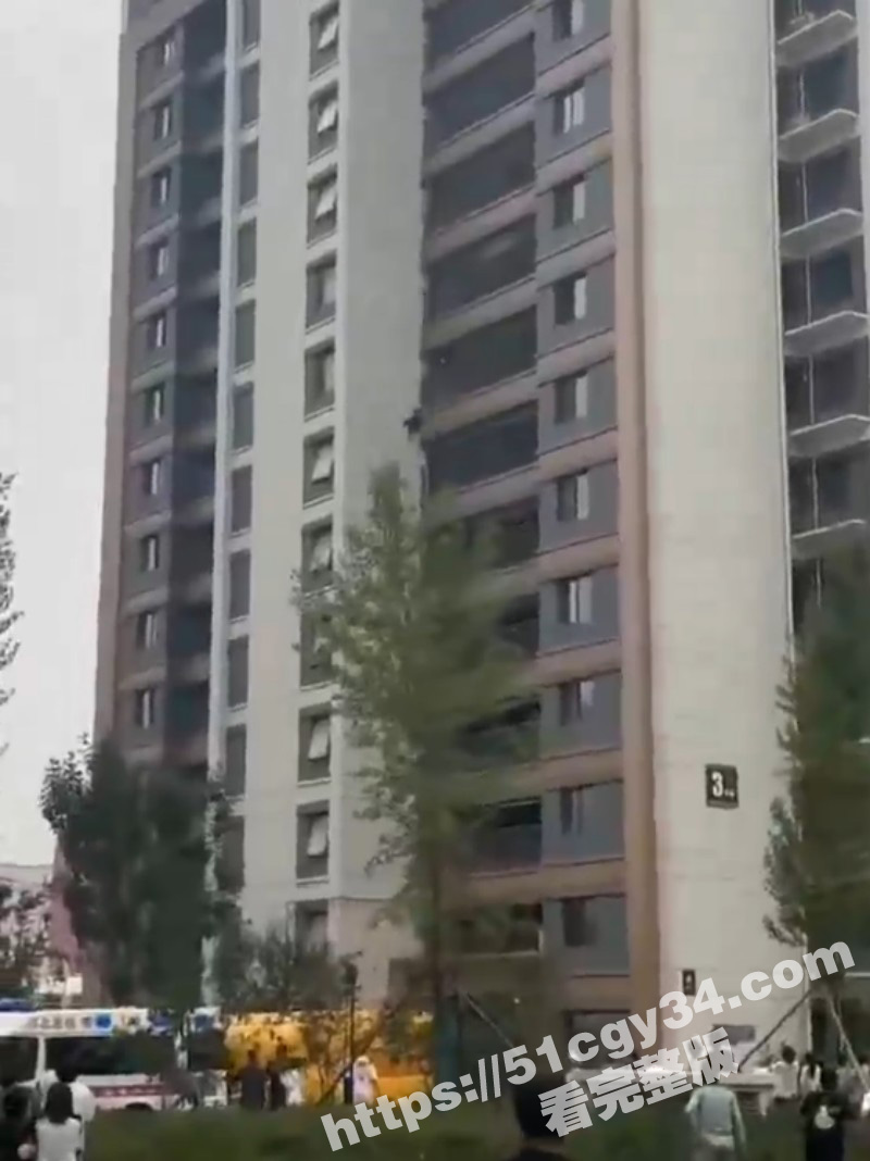 河北一小区男子跳楼当场殒命02