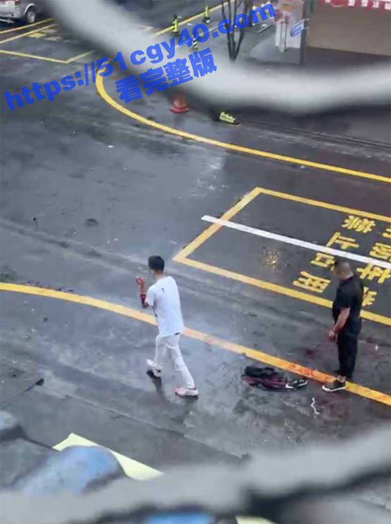 男子街头打架互砍劝架小伙被砍伤（4）