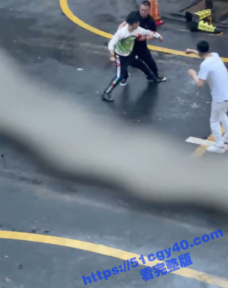 男子街头打架互砍劝架小伙被砍伤（2）