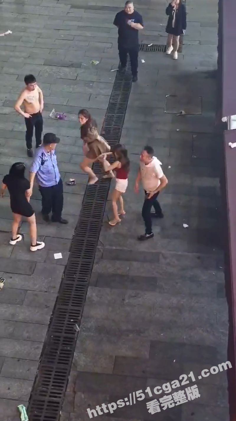 少妇街头撕逼打架奶子露出 2
