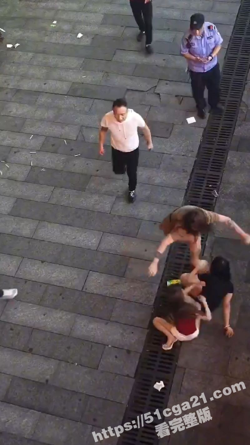 少妇街头撕逼打架奶子露出 3