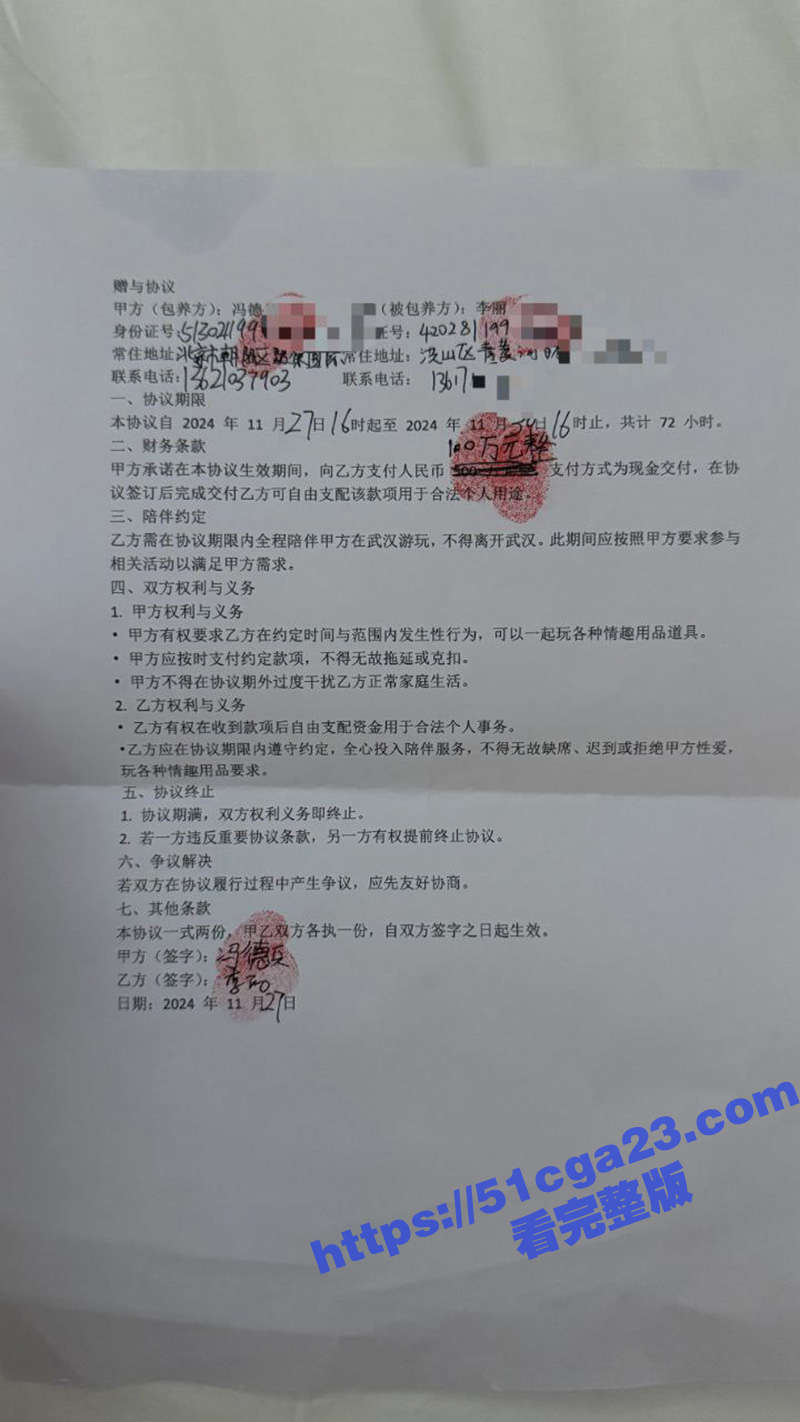 超级海王小迪XIA不雅视频及包养协议曝光 25
