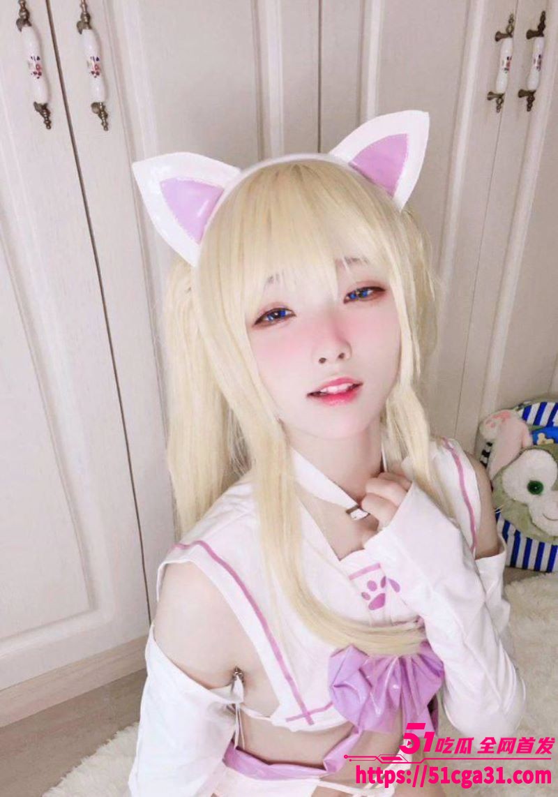 Jk美少女一团墨染COS猫耳露出写真视频 8
