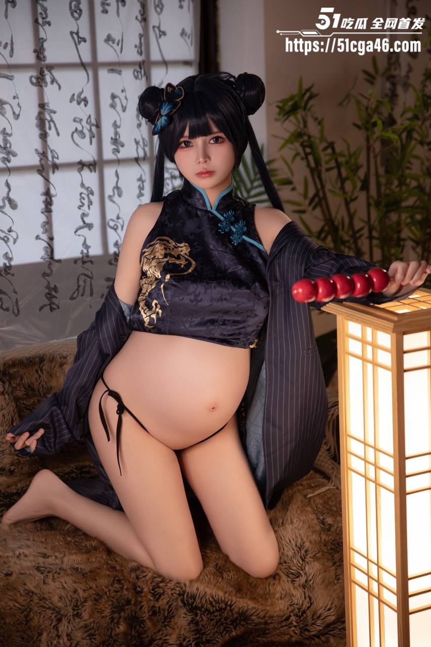 00后极品福利姬 小九酱 孕期拍摄大尺度写真福利 清纯面容黑丝诱惑 转运珠点缀反差感拉满！