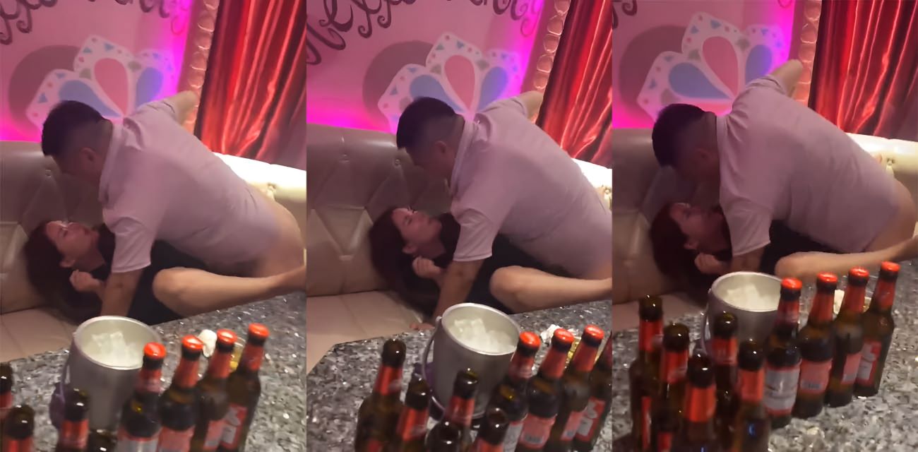KTV狂欢夜！酒劲上头妹子醉眼朦胧 直接上演活春宫大戏 当众啪啪尺度炸裂！