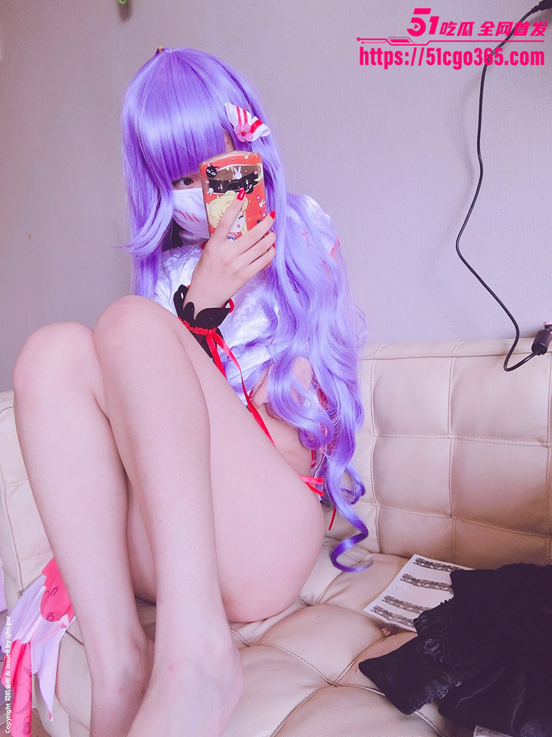 甜美小娇妾 沈娇娇 cos碧蓝航线独角兽 娇小身材三点全露 粉嫩白虎完美展示令人欲罢不能！