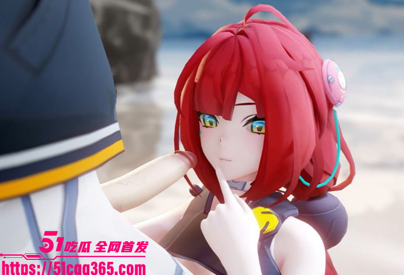 火爆3D成人黄漫工作室Akt大尺度性爱动漫红发少女柚叶海边榨精视频流出6拷贝