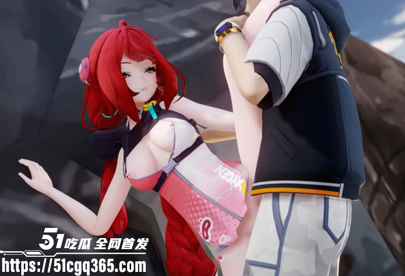 火爆3D成人黄漫工作室Akt大尺度性爱动漫红发少女柚叶海边榨精视频流出8拷贝
