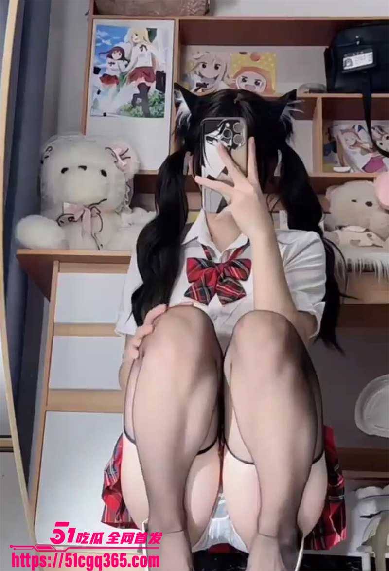 抖音网红双马尾反差妹温柔小猪定制福利内裤透视视频合集流出4拷贝
