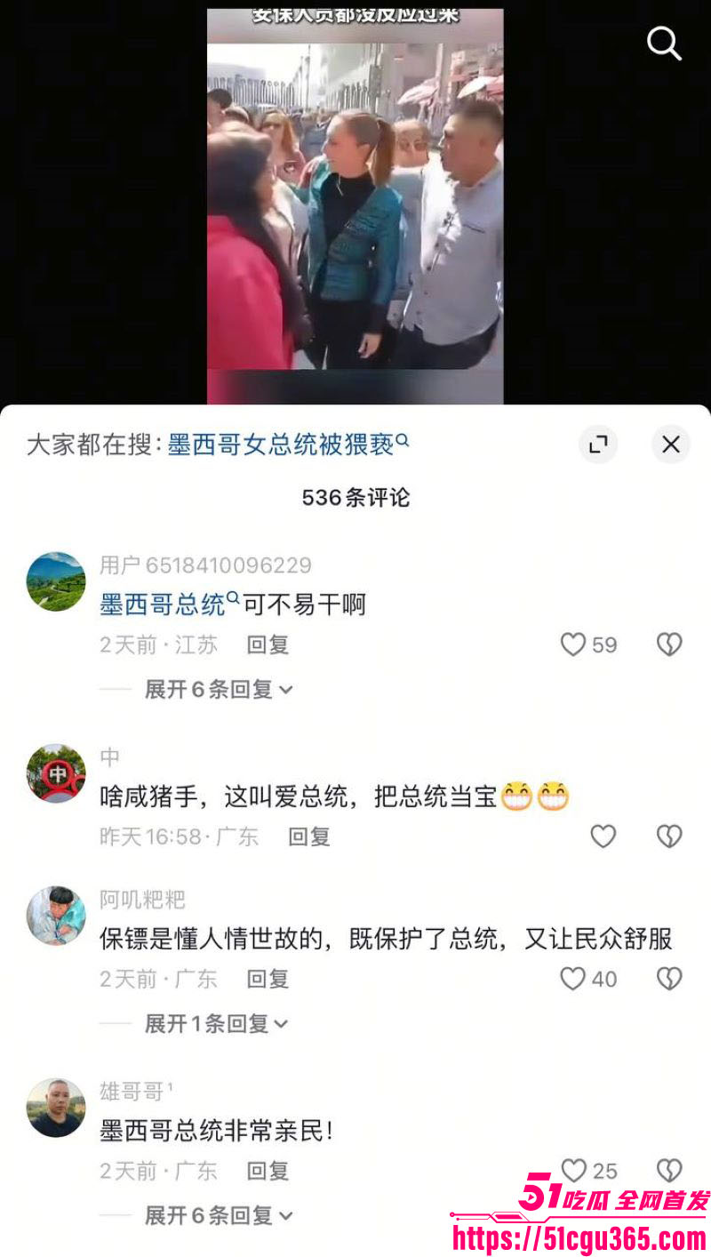 墨西哥女总统谢因鲍姆街头遭醉汉咸猪手 5