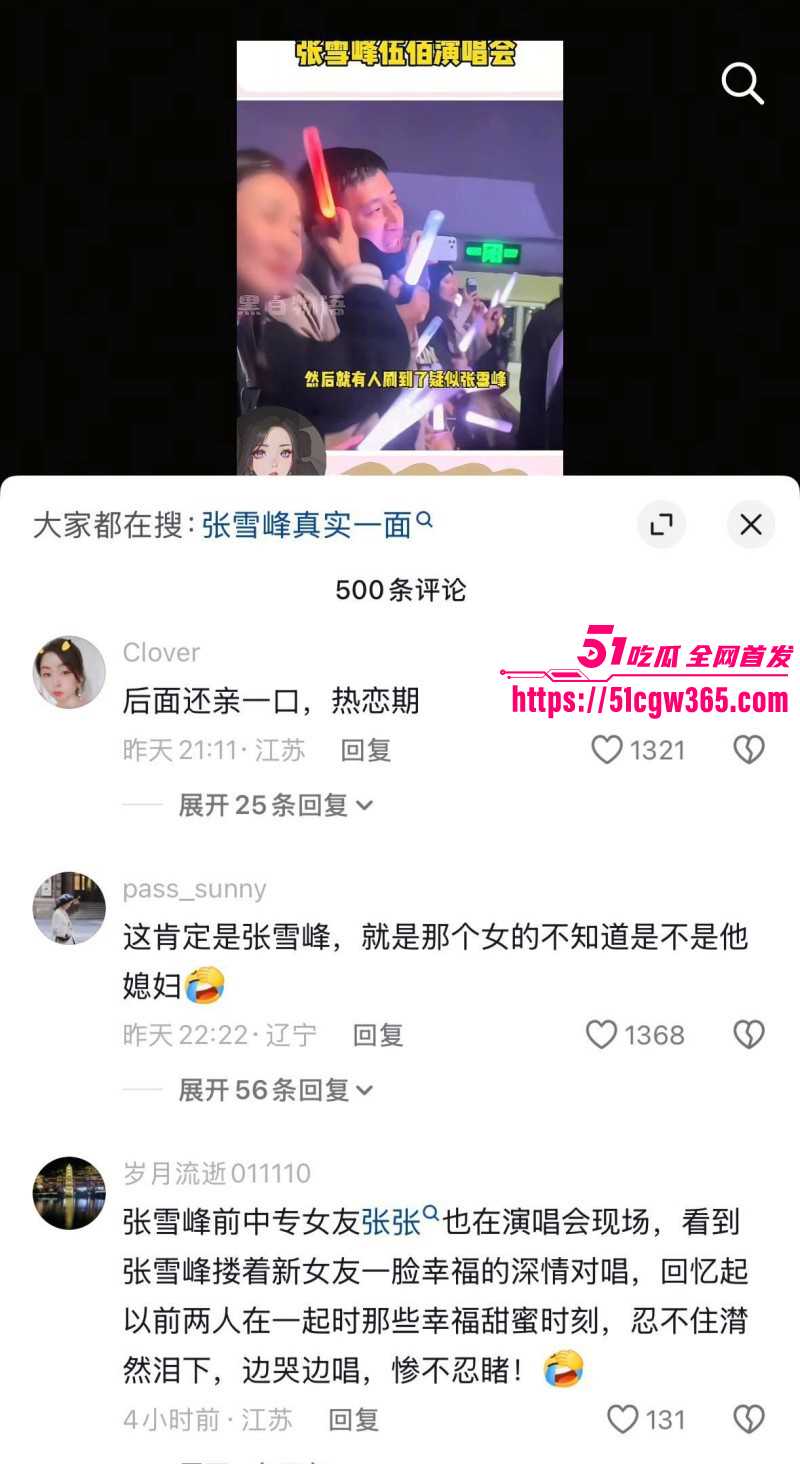 张雪峰与情妇伍佰演唱会现场被抓包017