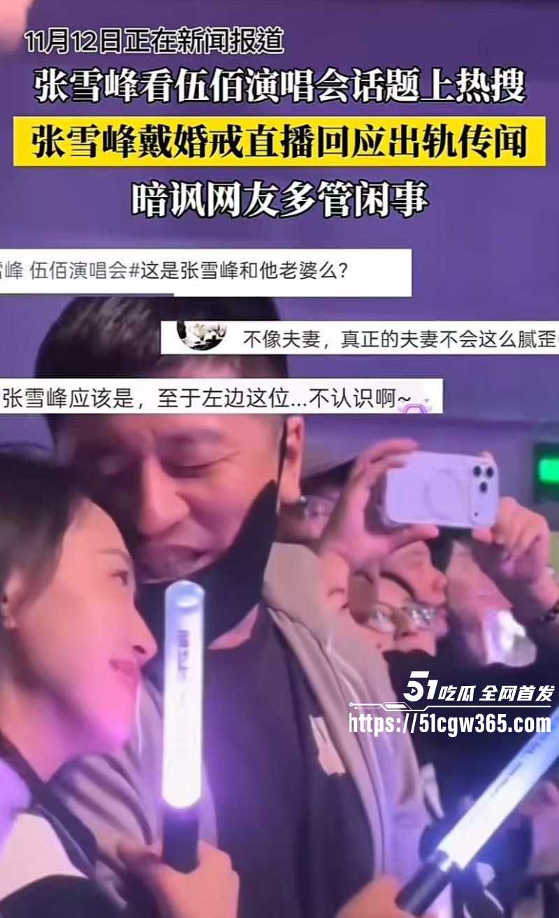 张雪峰与情妇伍佰演唱会现场被抓包02