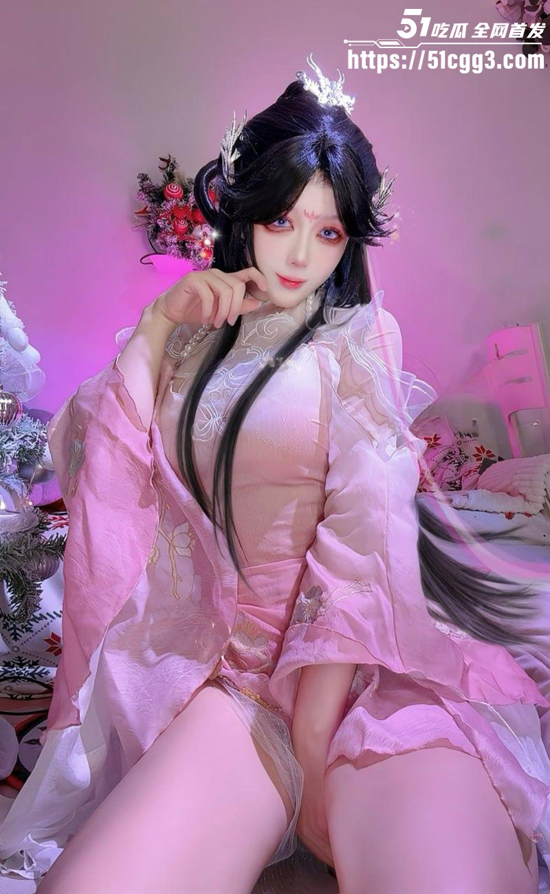极品福利姬 九言 国风cos 紫纱诱惑 爆乳翘臀丁字裤 眼神魅惑化身欲望女神！