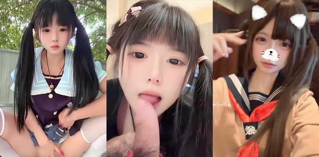 抖音萝莉网红 仅呆 被金主酒店粗暴调教 项圈套上揉吸粉嫩乳头 JK黑丝轮换爆操 撅臀后入操成母狗！