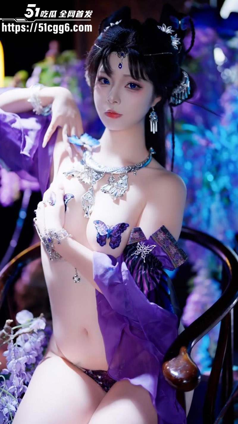 极品福利姬yuuhui玉汇 最新幻蝶系列写真流出！半透紫纱遮不住傲然雪乳 翘臀玉足纯欲诱惑爆棚！