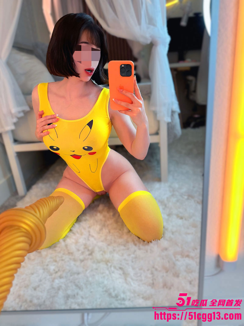 顶级巨乳肥臀尤物 姬子猫hime_tsu 化身性感皮卡丘 肥臀翘起蜜穴深吞巨物 春潮喷涌自慰销魂！