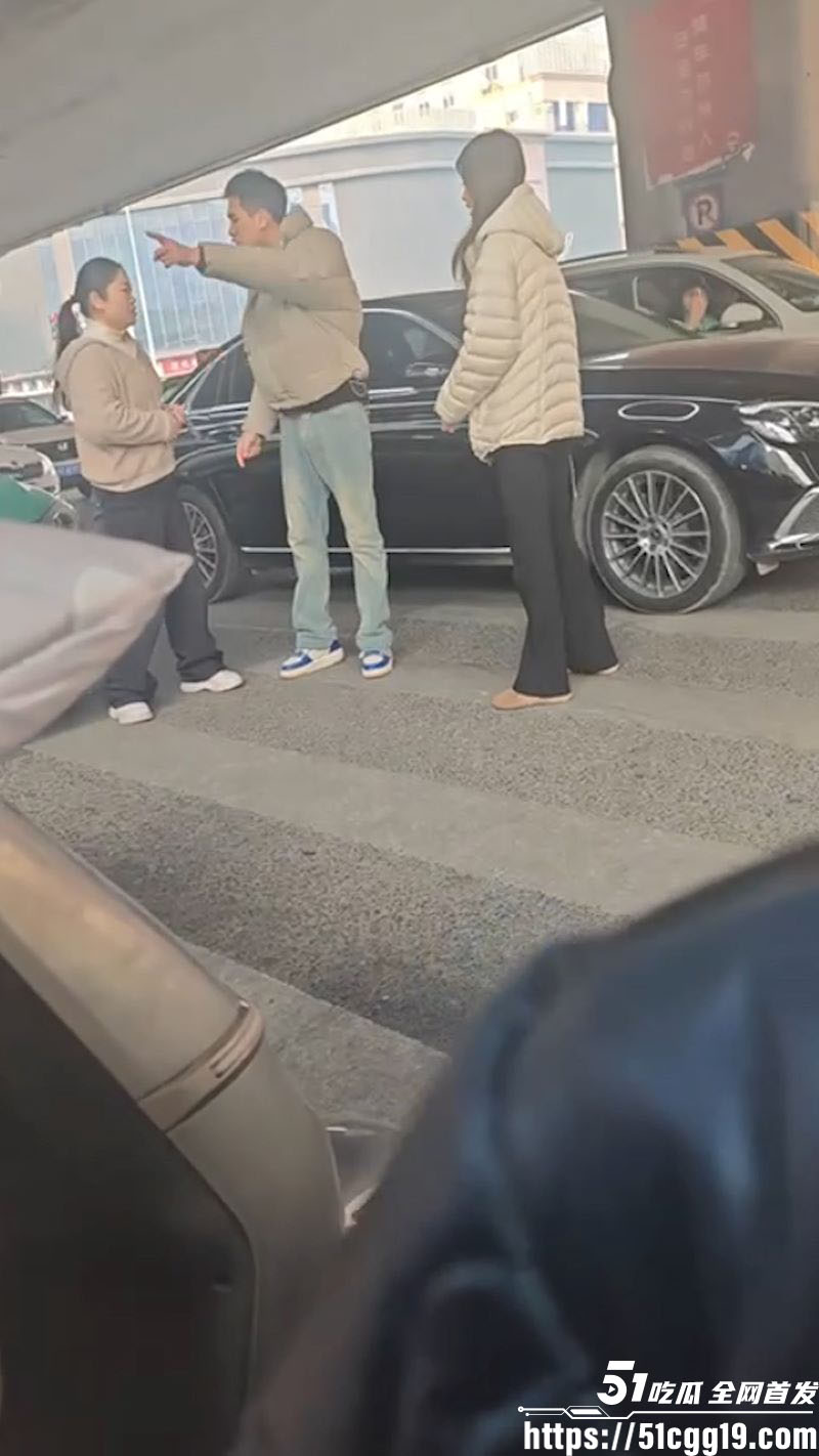 郑州奔驰E300L渣男出轨被原配当街抓奸 3