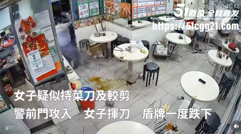 香港上水持刀袭警3