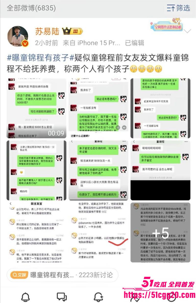 江南第一深情童锦程私生子曝光 24
