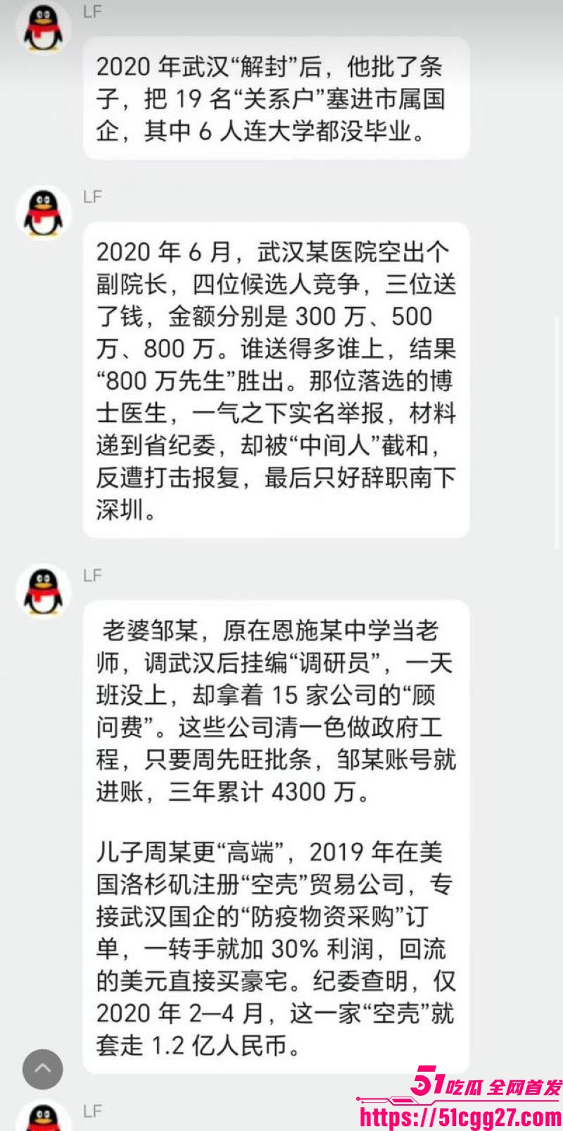 武汉前市长周先旺塌房实锤 18