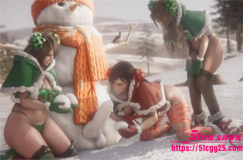 3D艺术家 Brutalisk 圣诞特辑 巨屌圣诞老人激情肉战三女 乳波臀浪翻涌如潮 画面香艳淫靡！