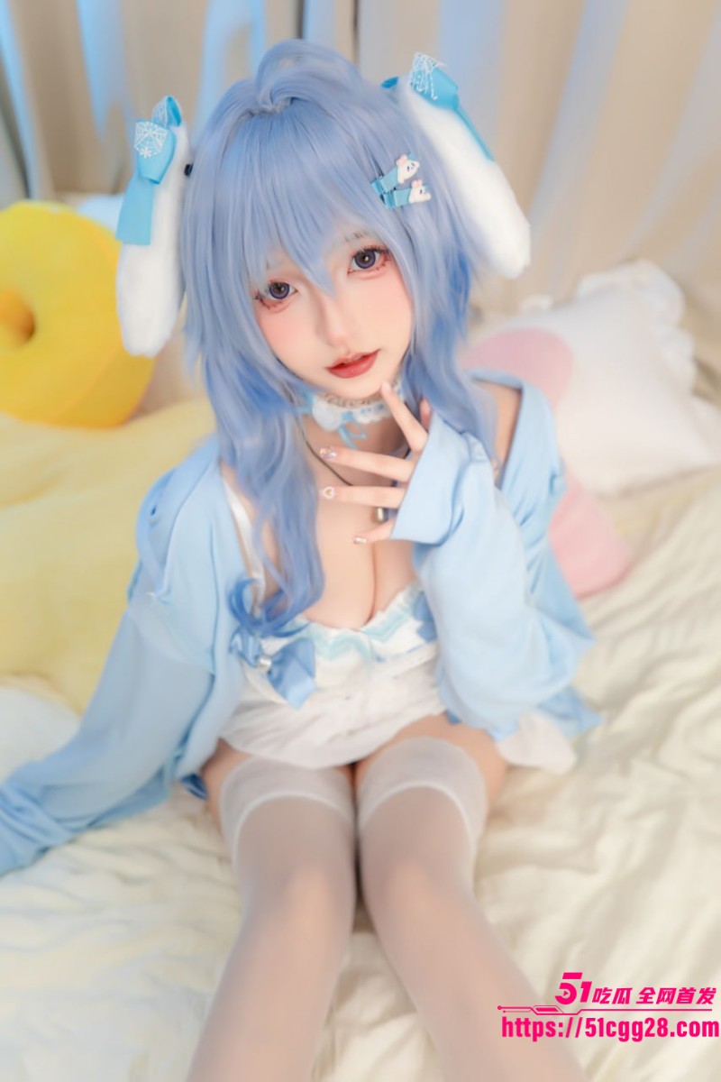 二次元美女 神楽坂真冬 COS福利流出 原神甘雨制服挑逗诱惑  巨乳美腿晃动间刺激不停 6watermarked