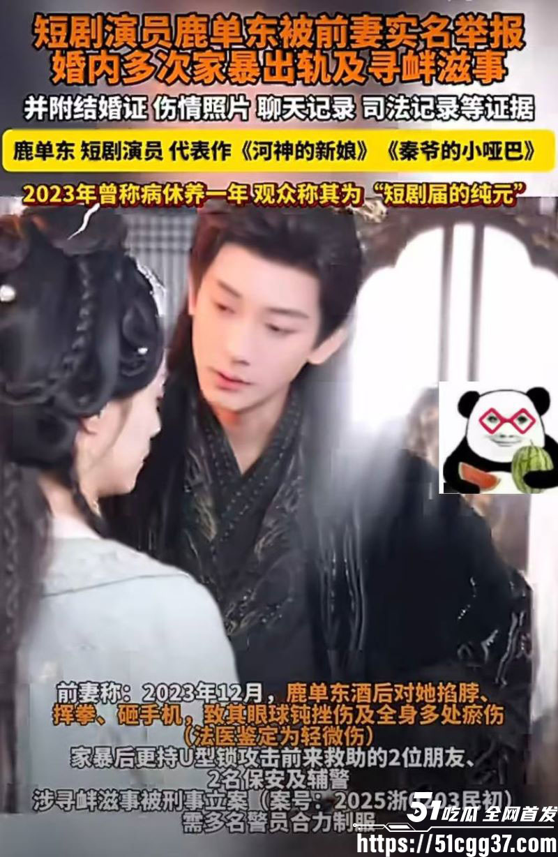短剧演员鹿单东被前妻爆婚内家暴出轨 12