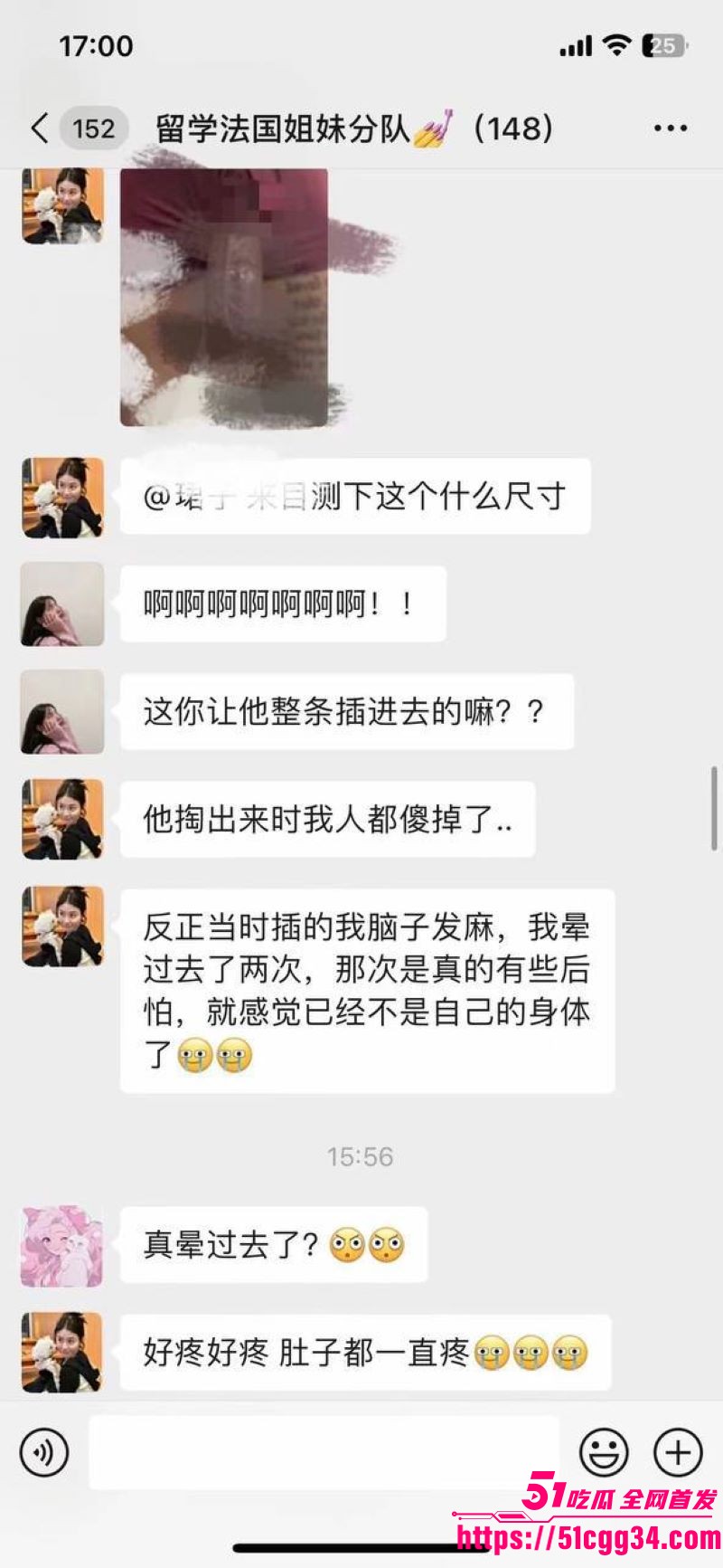 法国留学生小分队148人群聊曝光 17