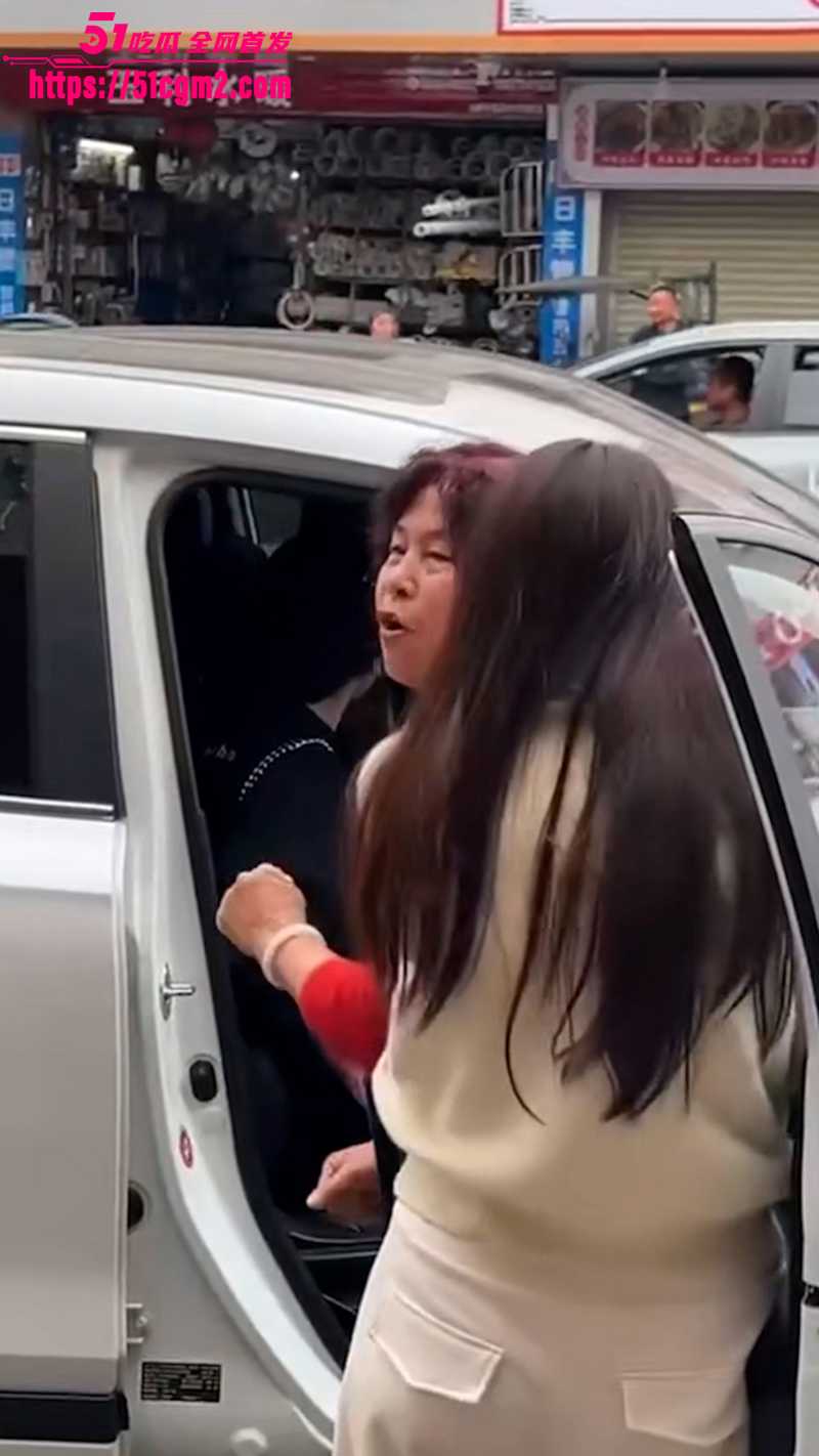 母女联手抓小三 街头堵车  7