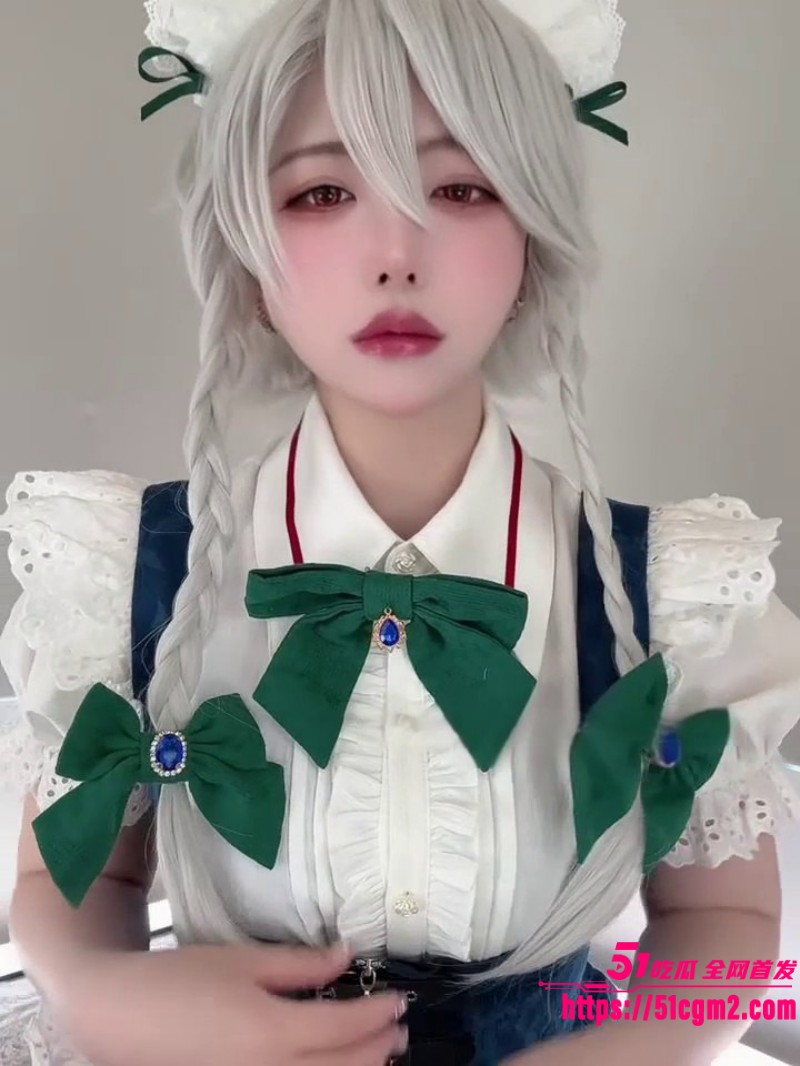 二次元女神 Rizuna 化身十六夜咲夜 黑丝少女蹂躏假阳具挑逗不停 ASMR声音缠绵擦边动作撩人心弦