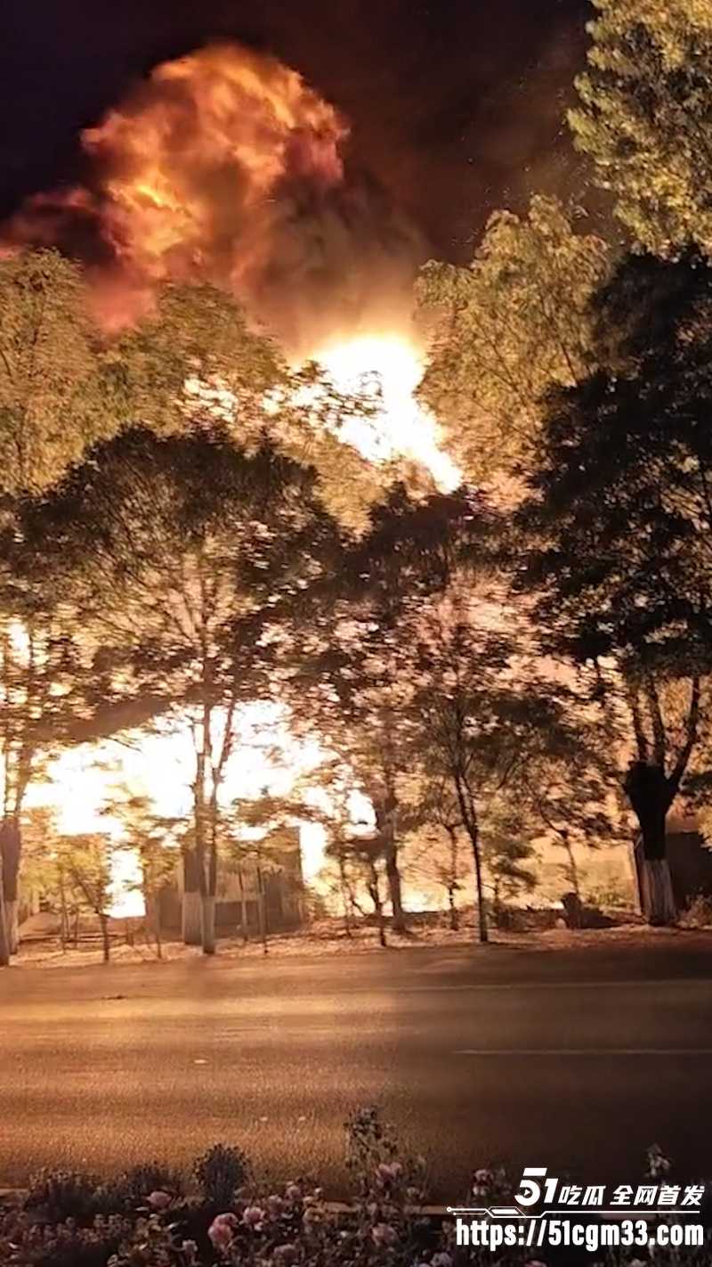 河北文安工厂深夜起火 4
