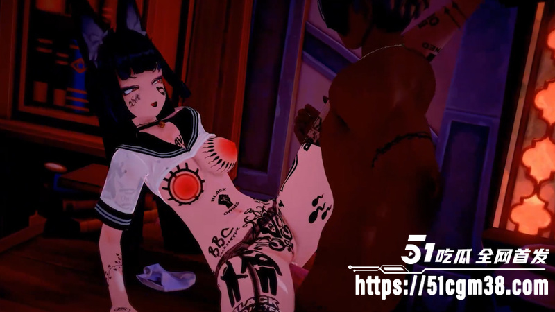 3D同人动漫 星见雅变媚黑婊 5