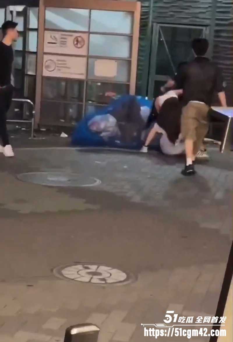 日本街拍两美女激斗互殴 白衣美女骑身狂锤 被重拳偷袭正脸KO