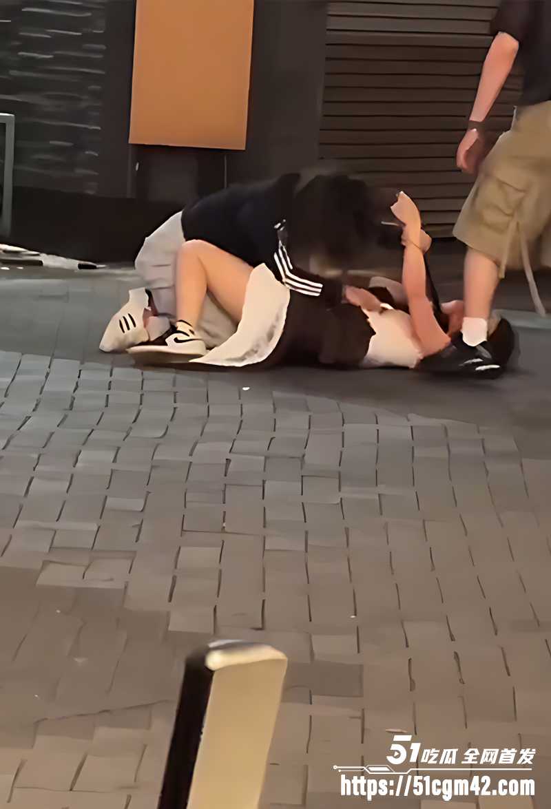 美女街头打架遭男人偷袭视频流出 5