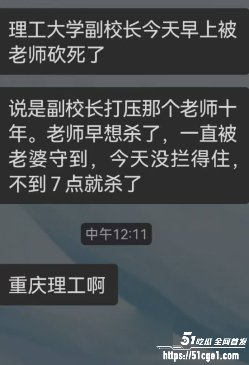 重庆理工大学 副教授持刀杀害副校长 2