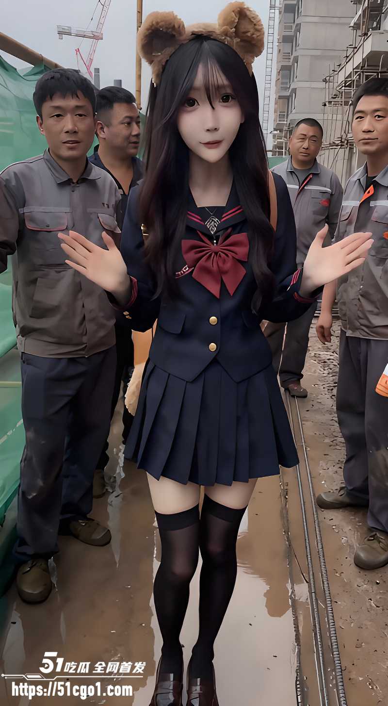 AI短剧 清纯小美女误入工地被工人轮番爆操5